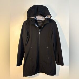 Calvin Klein Black and Gray Hooded Jacket